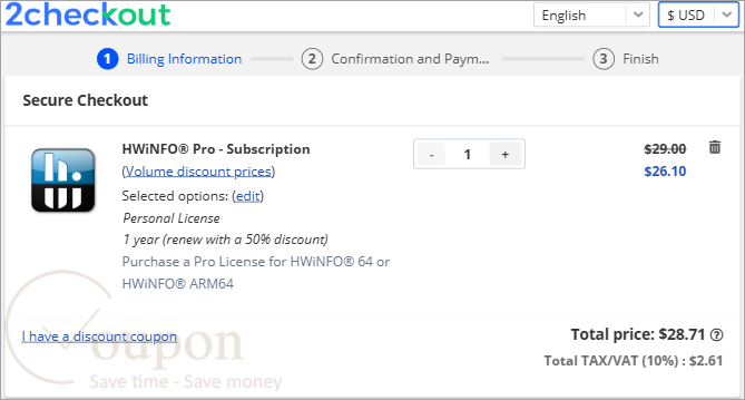 Hwinfo Pro Coupon Code