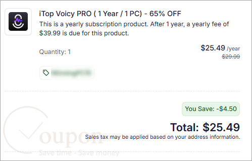 Itop Voicy Pro Coupon Code