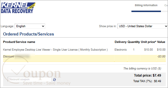 Kernel Employee Desktop Live Viewer Coupon Code