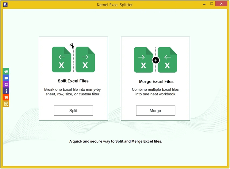 Kernel Excel Split And Merge Screenshot
