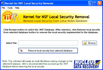 Kernel For Nsf Local Security Removal Screenshot