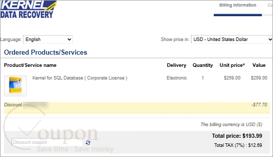 Kernel For Sql Database Coupon Code