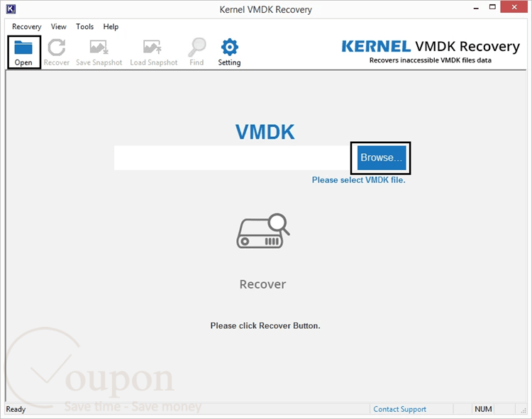 Kernel For Vmdk Recovery Screenshot