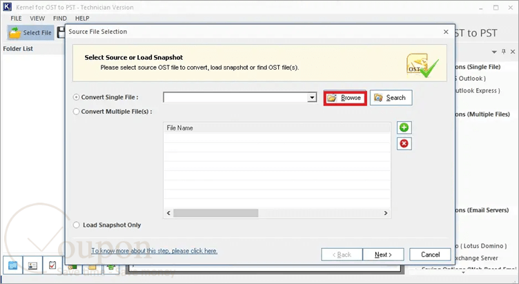 Kernel Import Ost To Gmail Screenshot