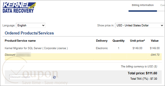 Kernel Migrator For Sql Server Coupon Code