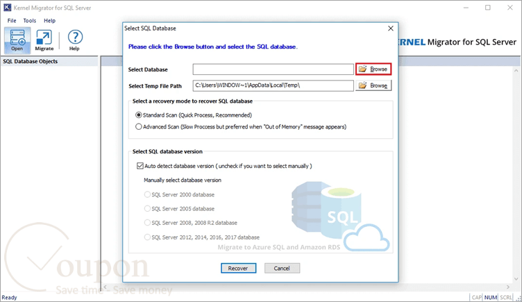Kernel Migrator For Sql Server Screenshot