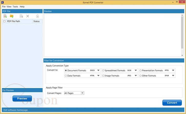 Kernel Pdf Converter Screenshot