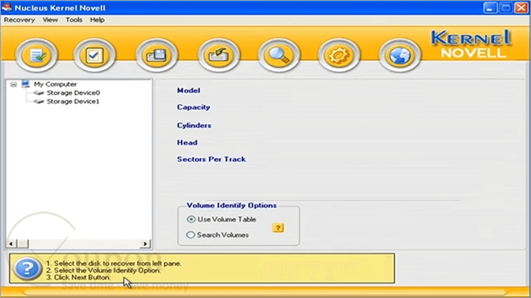 Kernel Recovery For Novell Nss Screenshot