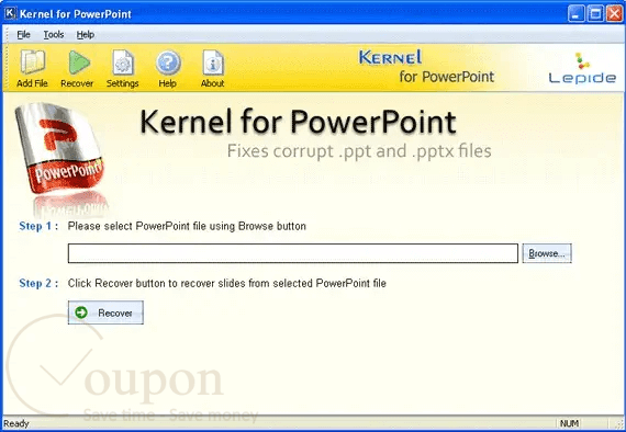 Kernel Recovery For Powerpoint Screenshot