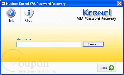 Kernel Vba Password Recovery Screenshot