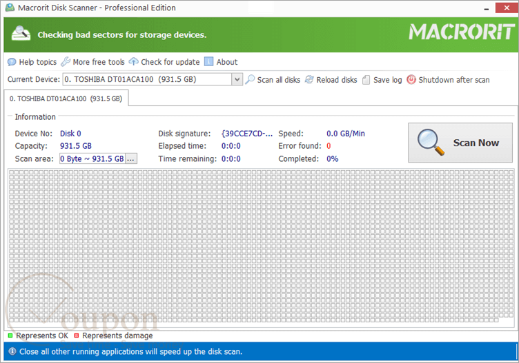 Macrorit Disk Scanner Screenshot