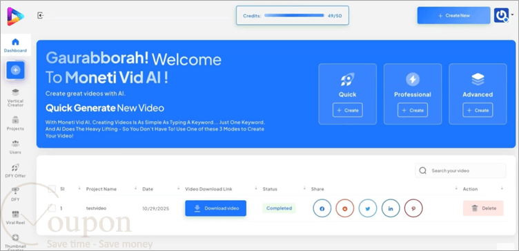 Monetivid Ai Screenshot