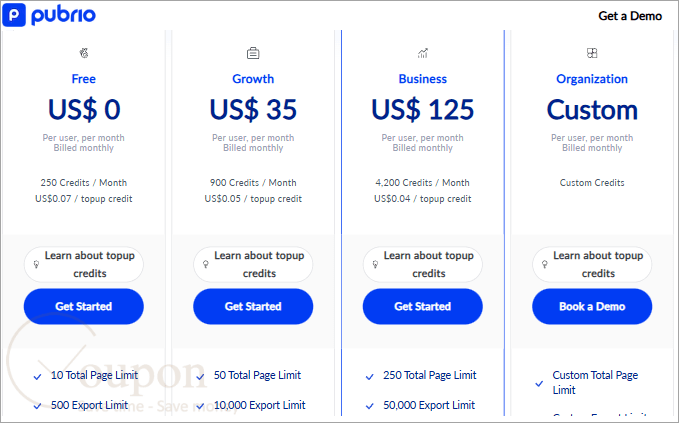 Pubrio Coupon Code