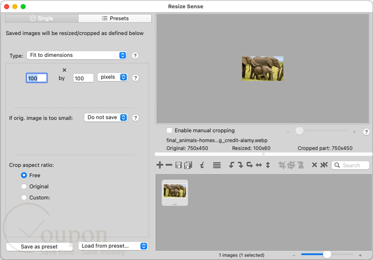 Veprit Resize Sense Screenshot
