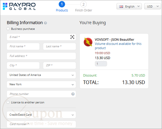 Vovsoft Json Beautifier Coupon Code