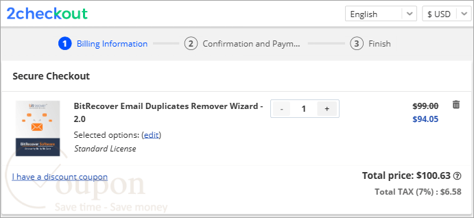 Bitrecover Email Duplicates Remover Wizard Coupon Code