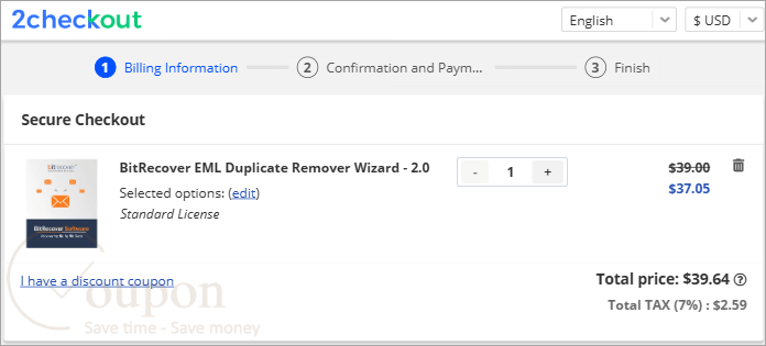 Bitrecover Eml Duplicate Remover Wizard Coupon Code