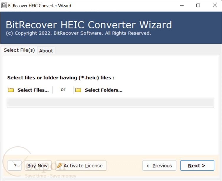 Bitrecover Heic Converter Wizard Screenshot