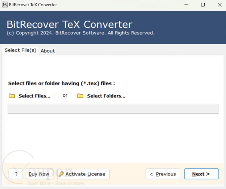 Bitrecover Tex Converter Screenshot