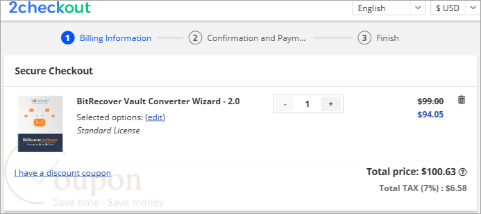 Bitrecover Vault Converter Wizard Coupon Code