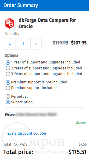 Dbforge Data Compare For Oracle Coupon Code