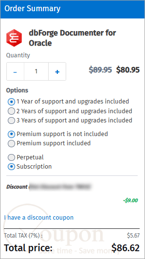 Dbforge Documenter For Oracle Coupon Code