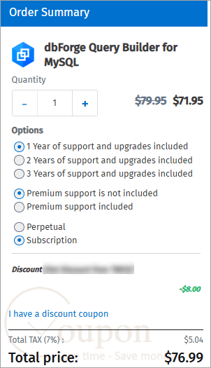 Dbforge Query Builder For Mysql Coupon Code