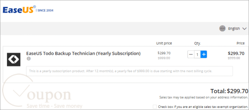 70% Off EaseUS Todo Backup Technician Coupon 2026 (Verified)