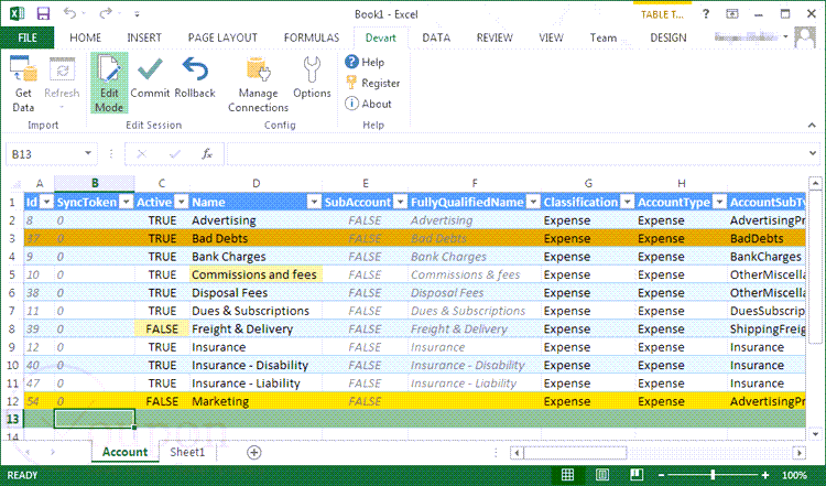Excel Add In For Quickbooks Screenshot 1
