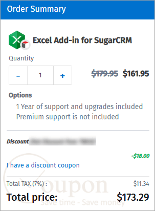 Excel Add In For Sugarcrm Coupon Code