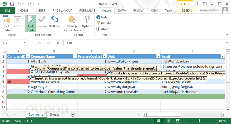 Excel Add In For Sugarcrm Screenshot
