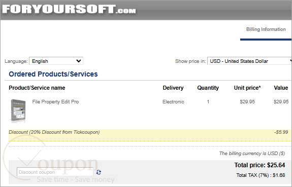 File Property Edit Pro Coupon Code