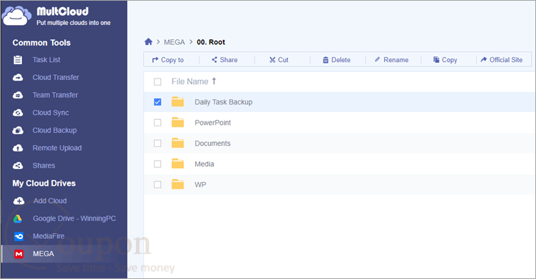 Multcloud Screenshot