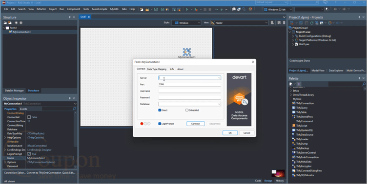 Mysql Data Access Components Screenshot
