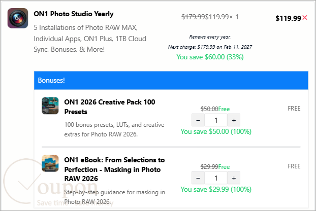 On1 Photo Studio Coupon Code