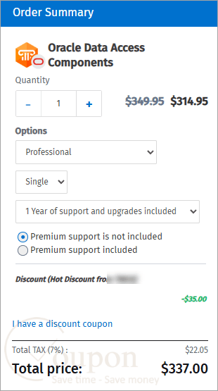 Oracle Data Access Components Coupon Code 1