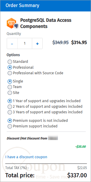Postgresql Data Access Components Coupon Code
