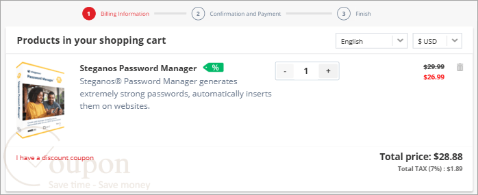 Steganos Password Manager Coupon Code