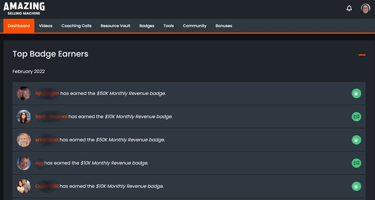 Amazing Selling Machine Screenshot