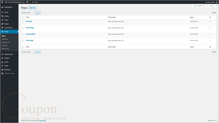 Bestwebsoft Maps Screenshot