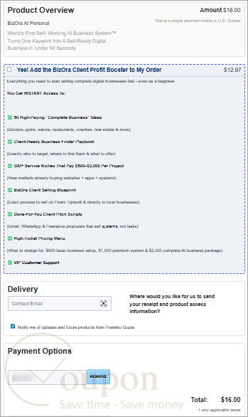Bizora Coupon Code