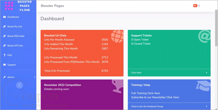 Booster Pages Screenshot