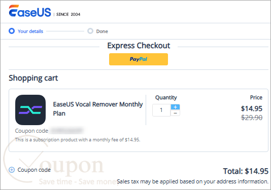 Easeus Vocal Remover Coupon Code