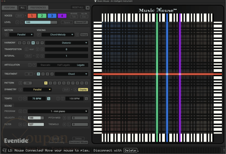 Eventide Music Mouse Screenshot