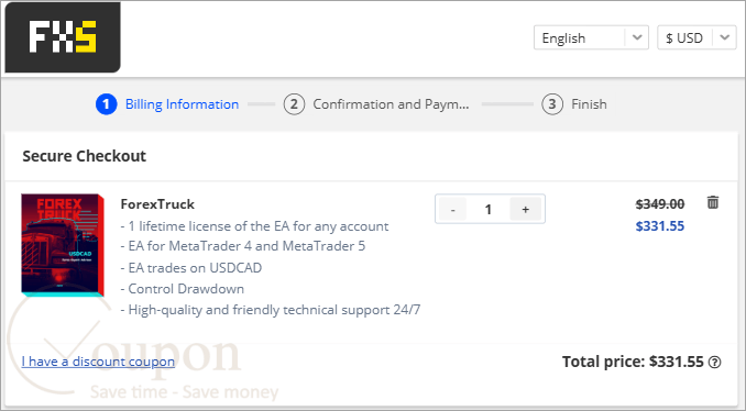 Forextruck Coupon Code