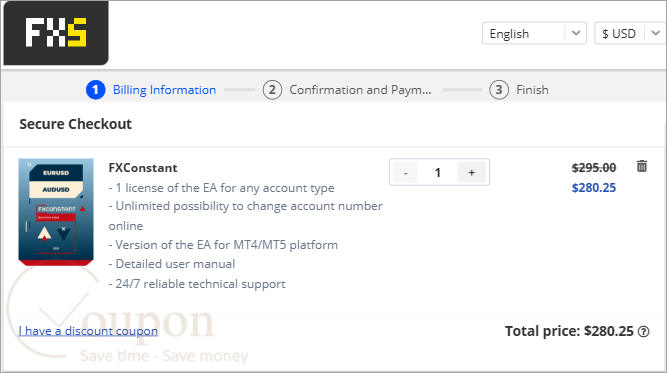 Fxconstant Coupon Code