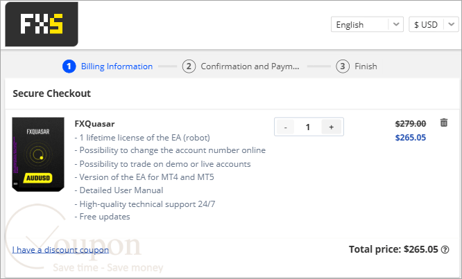 Fxquasar Coupon Code
