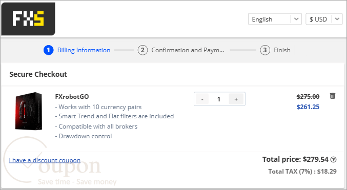Fxrobotgo Coupon Code