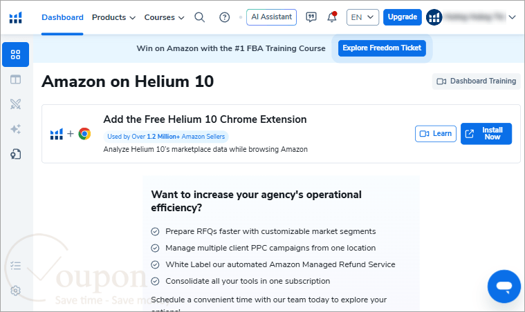 Helium 10 Screenshot