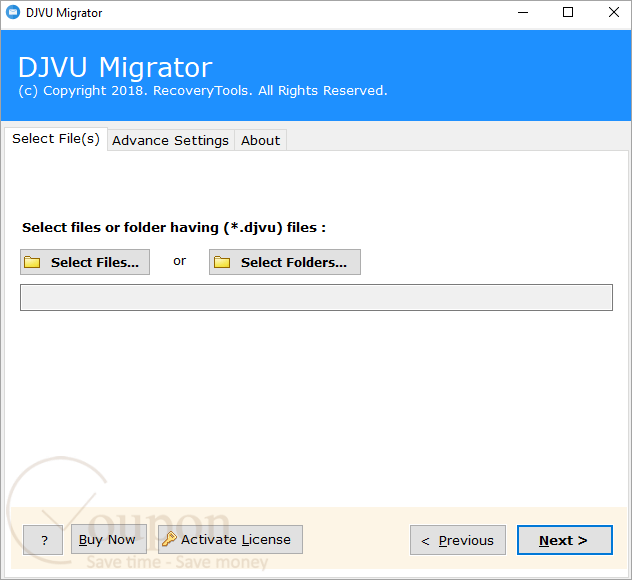Recoverytools Djvu Migrator Screenshot